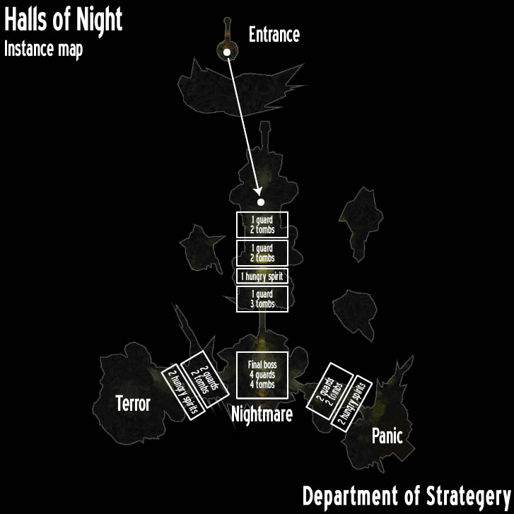 Halls of Night map